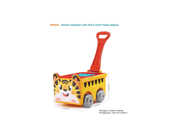 Sunta Blocks Tiger Container Trolley 30 Blocks