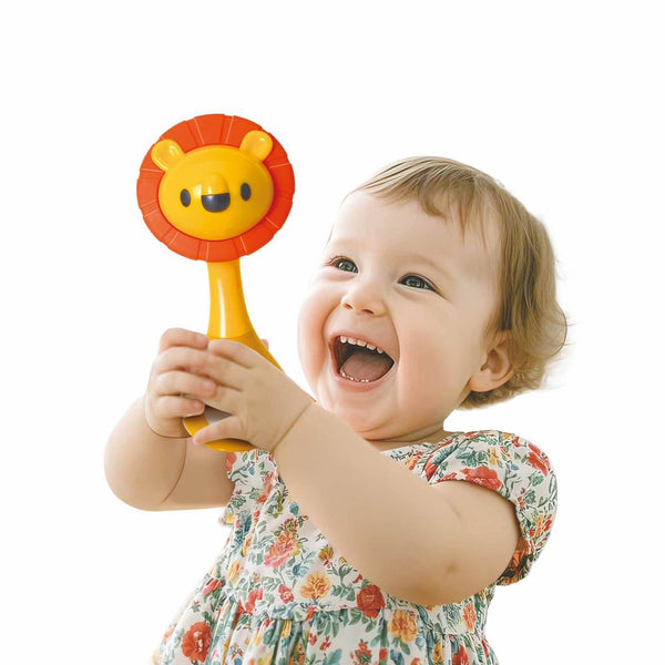 Hola Mini Rattle with Music & Light 3M+ Chick Multicolor
