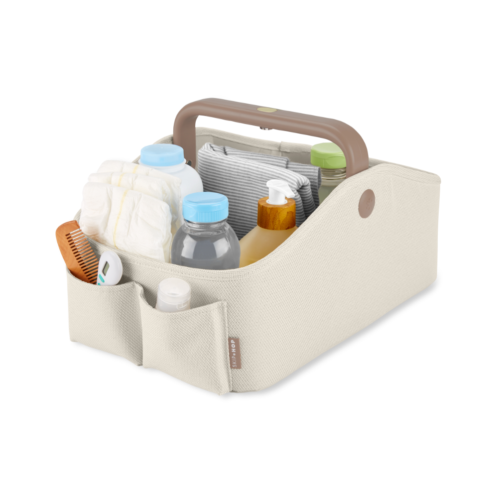 Skip Hop Nursery Style Light Up Diaper Caddy - Oat