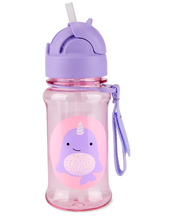 Skip Hop ZOO Straw Bottle With Tritan™ Renew - Narwhal