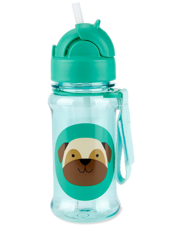 Skip Hop ZOO Straw Bottle With Tritan™ Renew - Pug 355ML