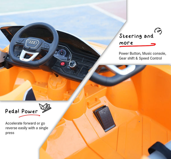 EMotorad Formula Fun AUDI Q8 Ride-On Car - Orange