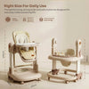 R for Rabbit High Chair Marshmallow Trio 3 in 1 6M–5Y Up to 20kg – Beige
