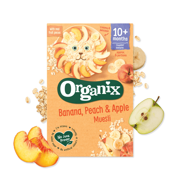 Organix Banana, Peach & Apple Muesli Cereal