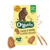 Organix Organic Gruffalo Cocoa & Vanilla Biscuits Toddler Snack – 12+ Months, 100g