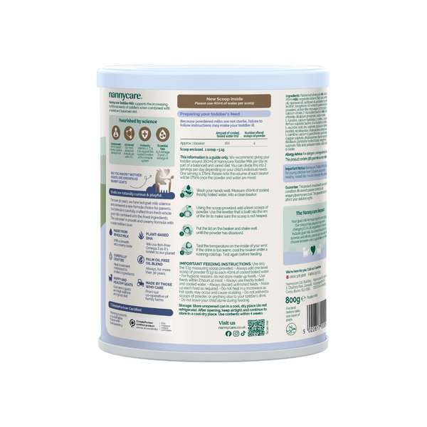 Nannycare Toddler Goat Milk Formula Stage 3 800g