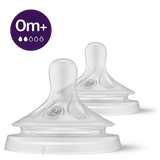 Philips Avent Natural Response Slow Flow Teat Flow 2 – 0M+ Pack of 2