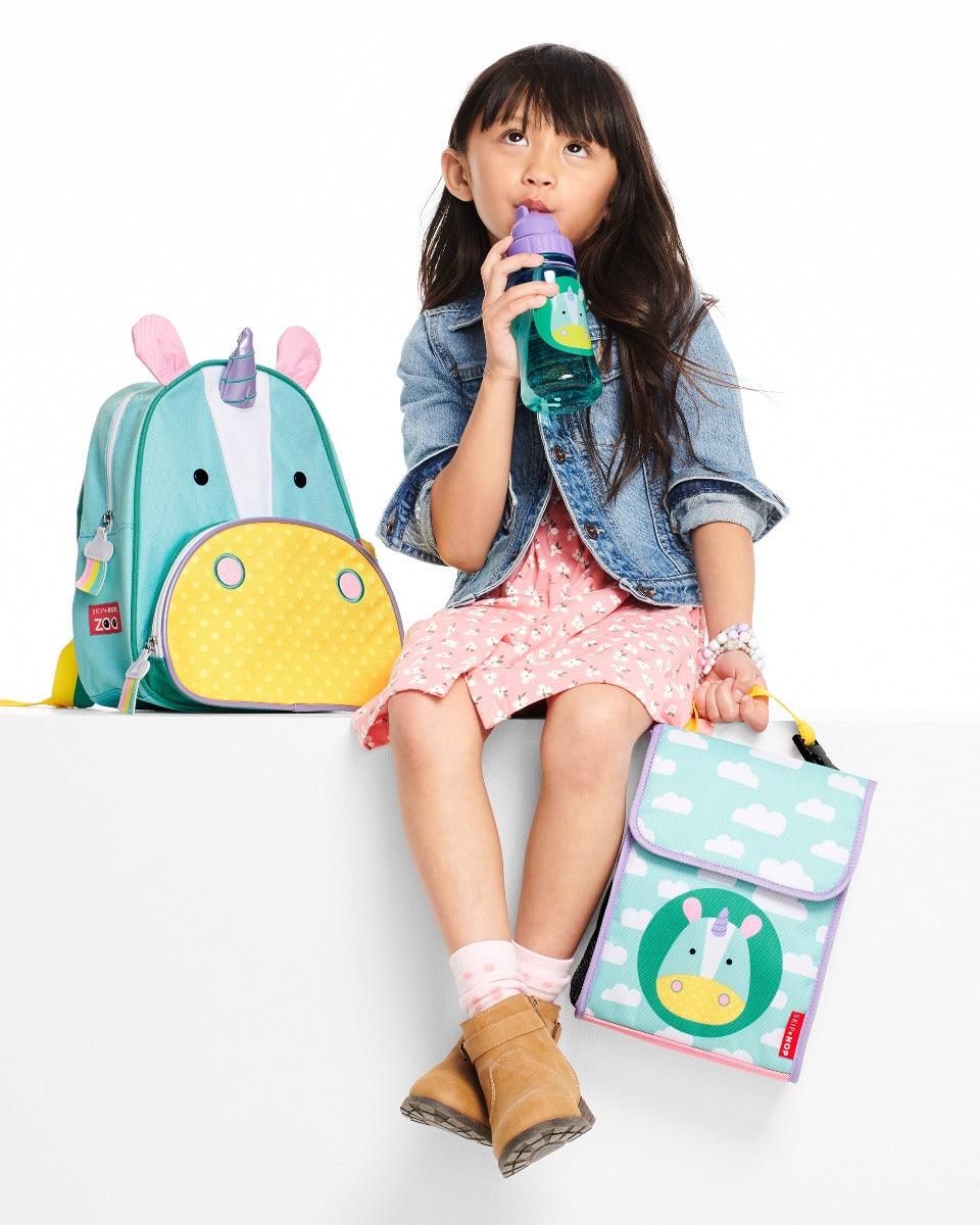 Skip Hop Zoo Back To School Straw Bottle PP Unicorn - Sipper
