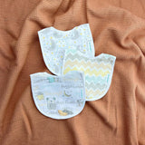 Abracadabra Muslin Bibs Set of 3 29 × 20 cm Sleepy Friends Multicolour