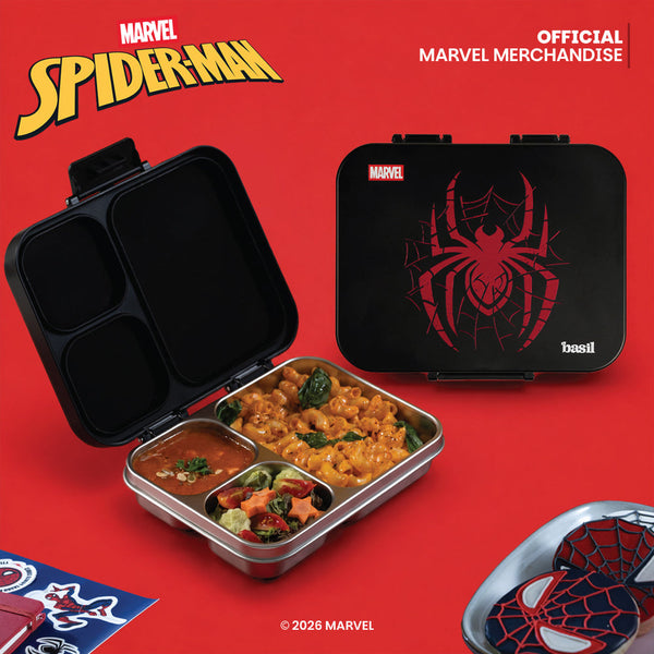 Basil Bento Ace 3-Compartment Stainless Steel Lunchbox 1000 ml Phantom Web