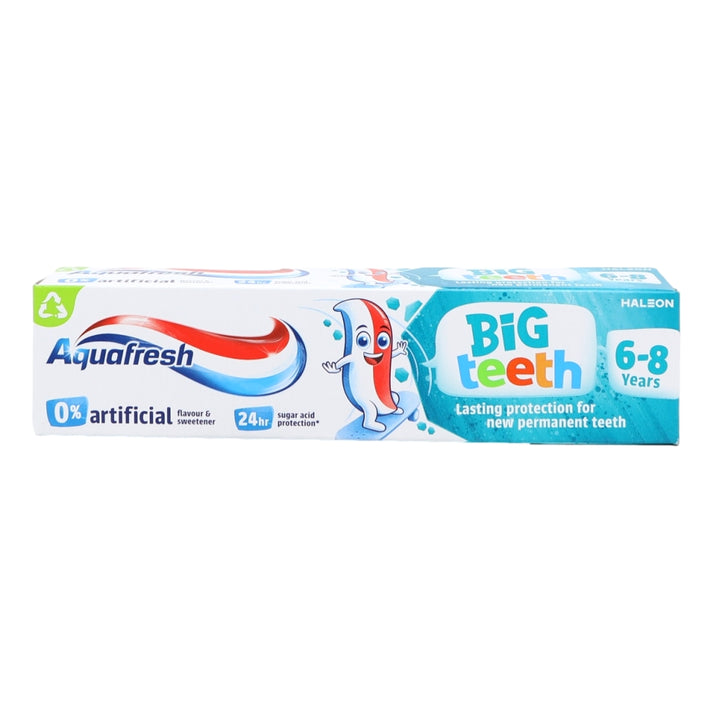 Big Toothpaste Aquafresh Big Teeth Toothpaste 50ML 6-8 Years – The Moms Darling Baby Shop