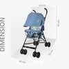R for Rabbit Stroller Pixie Abstract Blue