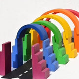 Open Ended Wooden Rainbow Stacker