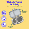 Basil Bento Ace 2 Compartment Stainless Steel Lunchbox 600 ml Classic Grey
