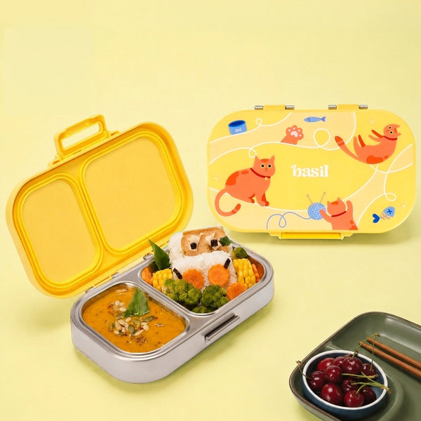 Basil Bento Ace 2 Compartment Lunchbox 600 ml Kitty Party