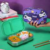 Basil Bento Ace 2 Compartment Lunchbox 600 ml Pixel Rush