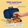 Basil Bento Ace 2-Compartment Stainless Steel Lunchbox 600 ml Classic Blue