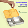 Basil Bento Ace 3-Compartment Stainless Steel Lunchbox 1000 ml Kitty Party