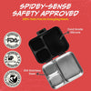 Basil Bento Ace 3 Compartment Stainless Steel Lunchbox 1000 ml Sling Strike
