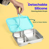 Basil Bento Ace 3 Compartment Stainless Steel Lunchbox 1000 ml Wiggly Woof