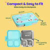 Basil Bento Ace 3 Compartment Stainless Steel Lunchbox 1000 ml Wiggly Woof