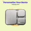 Basil Bento Ace 3-Compartment Stainless Steel Lunchbox 1000 ml Kitty Party