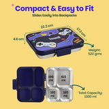 Basil Bento Ace 4 Compartment Lunch Box 1000ml – Pixel Rush