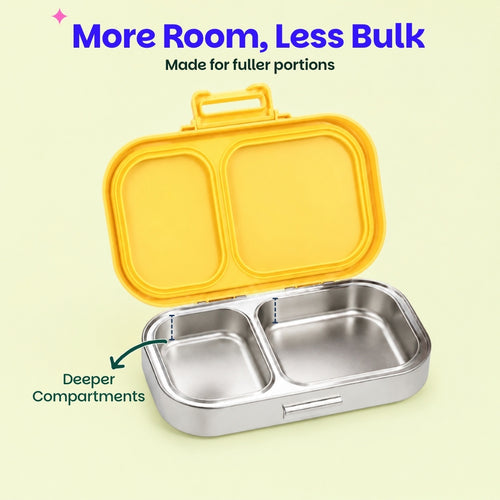 Basil Bento Ace 2 Compartment Lunchbox 600 ml Kitty Party