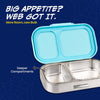 Basil Bento Ace 2 Compartment Lunch Box 600ml – Slingy Star