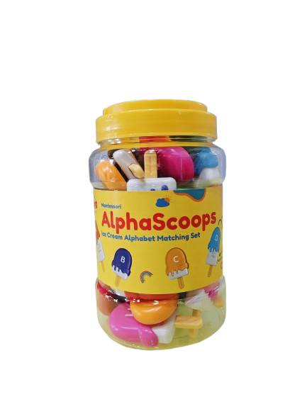 Alpha Scoops Ice Cream Montessori Alphabet Matching Game (52 pcs) 2 Years+