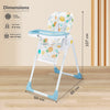 R For Rabbit High Chair Marshmallow Lite Aqua Pine