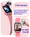 Spiky Gnome 4G Video Calling Smartwatch 4–14Y – Pink