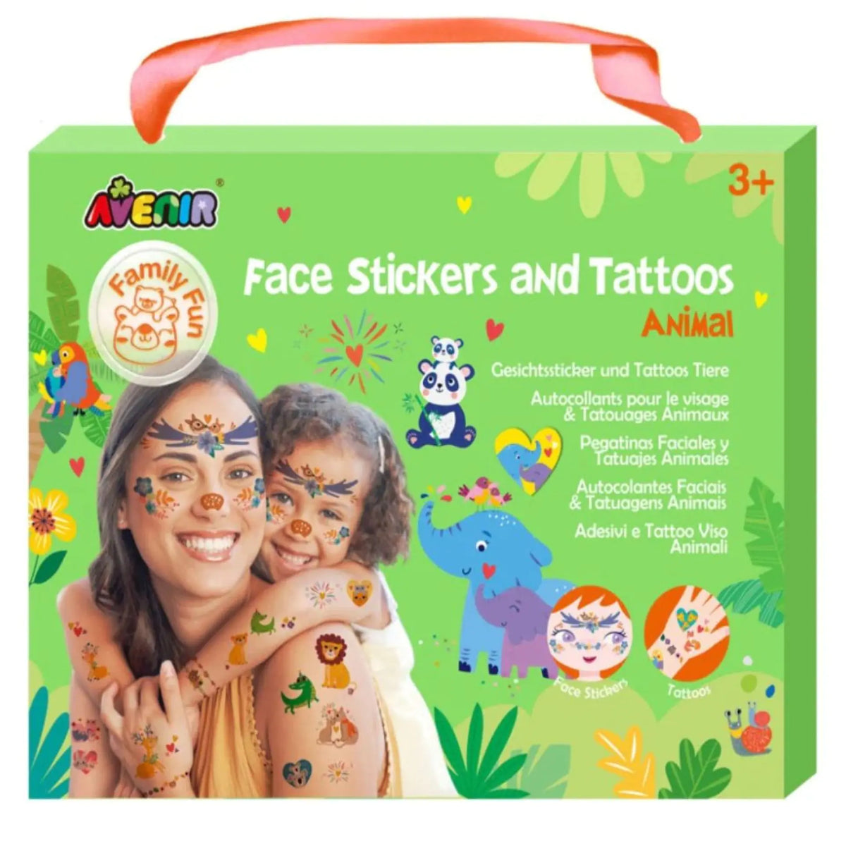 Avenir Face Stickers and Tattoos - Animal