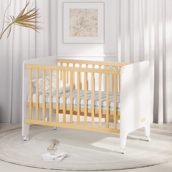 Boori Natty Compact Baby Cot - Barley and Almond