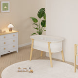 Boori Nest Easy-Store Compact Cot – White with Airflow Mattress