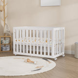 Boori Turin Compact Baby Cot – Barley White | Newborn to 3 Years