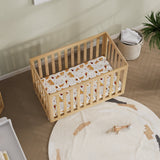 Boori Turin Compact Baby Cot – Almond | Newborn to 3 Years