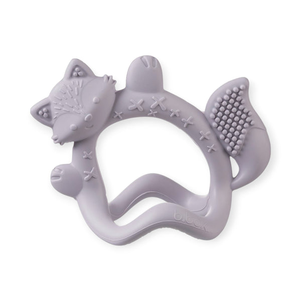 b.box Silicone Wrist Teether – Peony Purple | 3M+