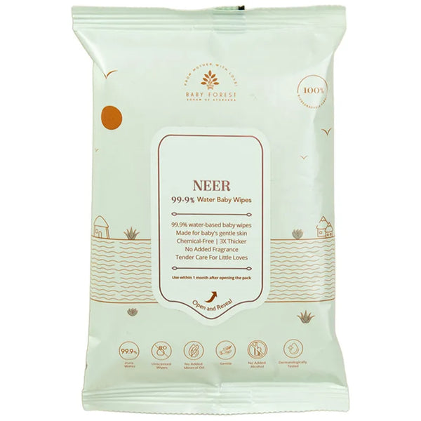 Baby Forest Neer 99.9% Water Baby Wipes 15 × 20 cm 10 Wipes
