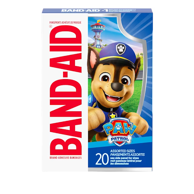 BAND-AID Brand PAW Patrol Adhesive Bandages 20 Count – Assorted Designs