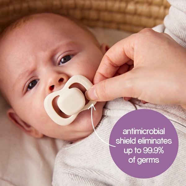 B Box Silicone Pacifiers Pack Of 2 (0-6M) - Blush + Latte