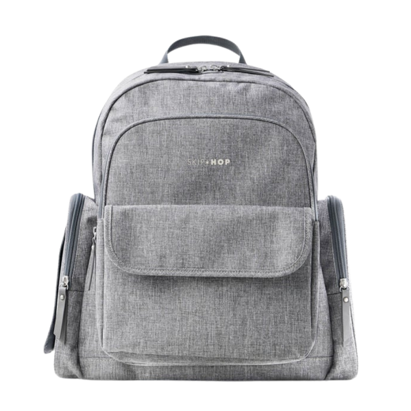 Skip Hop Luna Nappy Bag Backpack Diaper Bag Heather Grey