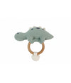 Pluchi Dino Play & Pamper Gift Bundle - (Set of 3 - Soft Toy, Cuddle Cloth & Ring Rattle)