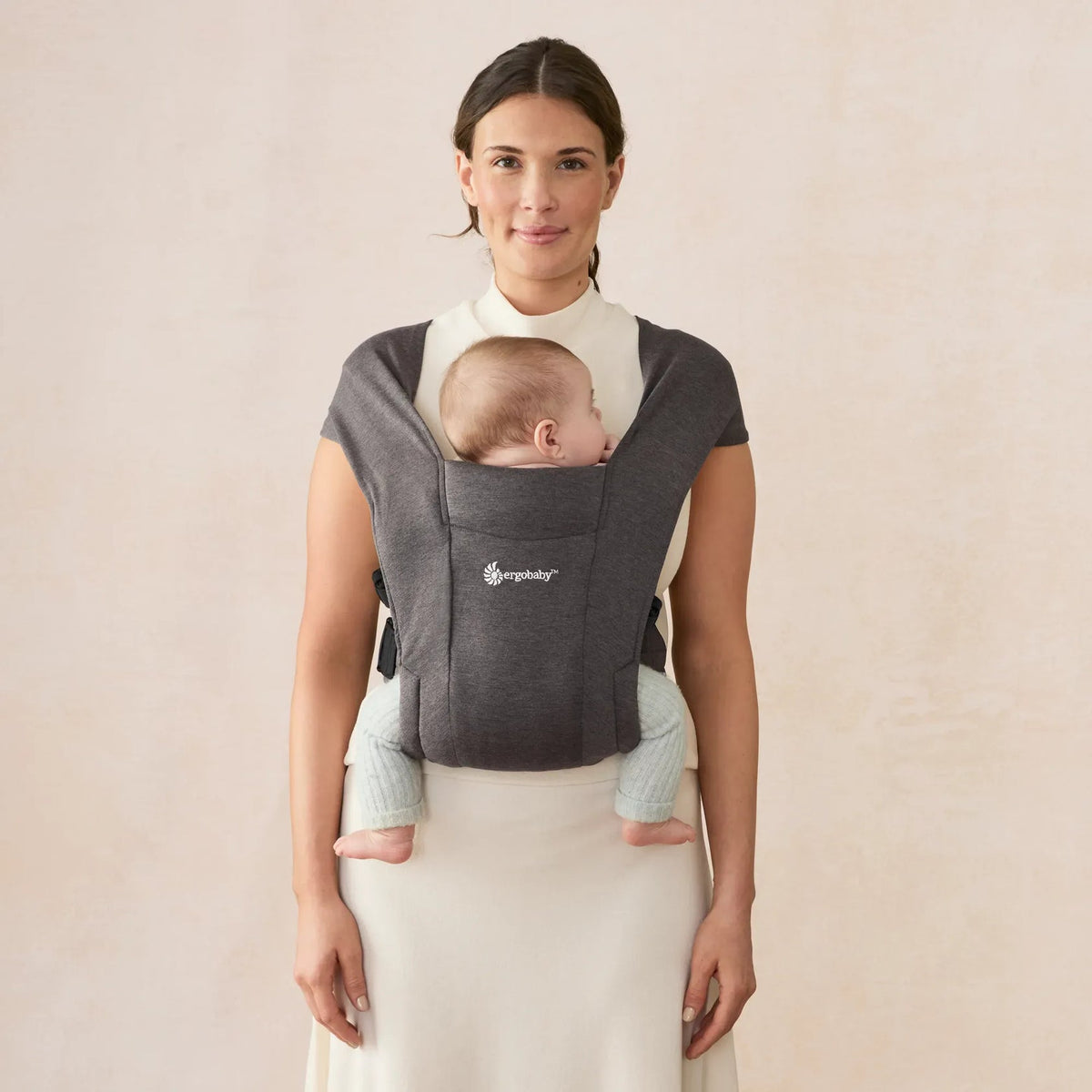 Ergobaby Embrace Knit Newborn Carrier One Size Heather Grey