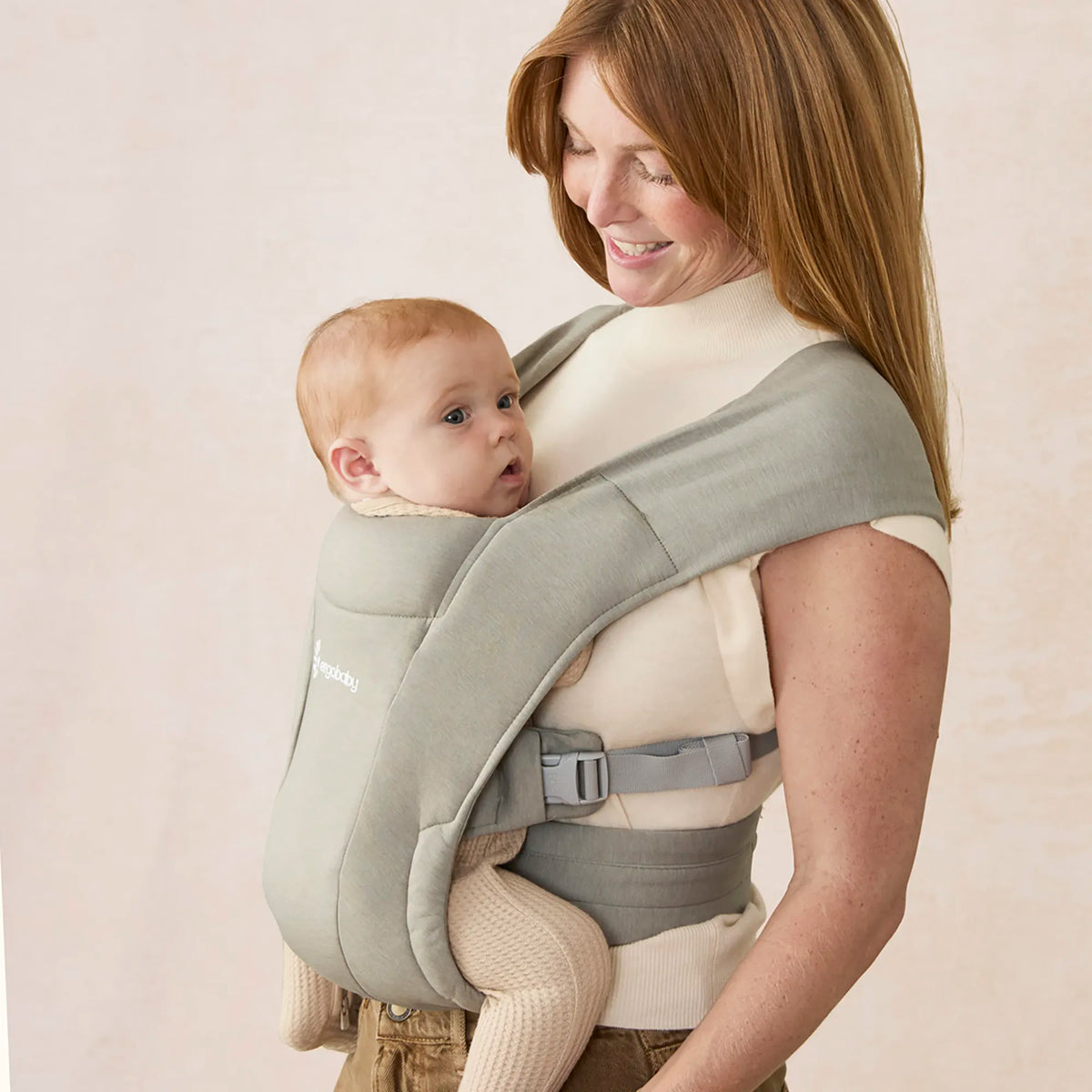 Ergobaby Embrace Newborn Carrier Soft Knit 0-12 Months Soft Olive