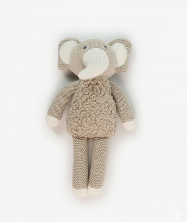 Pluchi Jungle Safari Play & Pamper Gift Bundle - (Set of 3 - Soft Toy, Cuddle Cloth & Ring Rattle)
