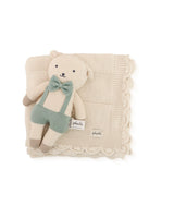 Pluchi Little Lamb Snuggle Blue Gift Set of 2 (Soft Toy and Blanket)