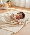 Pluchi Little Lamb Snuggle Pink Gift Set of 2 (Soft Toy and Blanket)