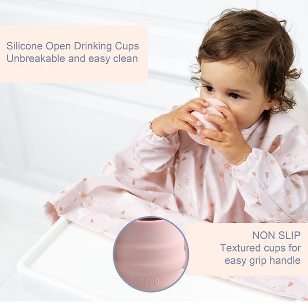 Bibado Sippit Silicone Open Drinking Cup Blush Pack of 2