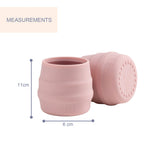 Bibado Sippit Silicone Open Drinking Cup – Blush, Pack of 2
